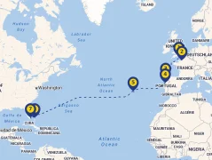 Mapa plavby