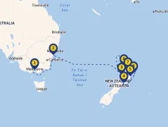 Mapa plavby