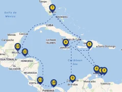 Mapa plavby