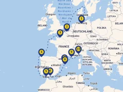 Mapa plavby