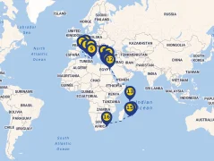 Mapa plavby