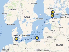 Mapa plavby