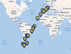Mapa plavby