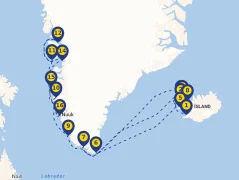 Mapa plavby