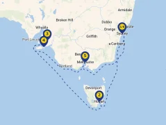 Mapa plavby