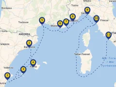 Mapa plavby