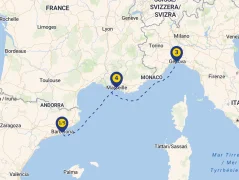 Mapa plavby