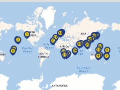Mapa plavby