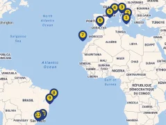 Mapa plavby