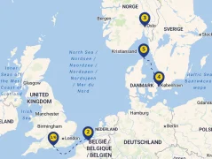 Mapa plavby