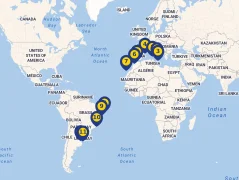Mapa plavby