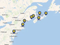Mapa plavby