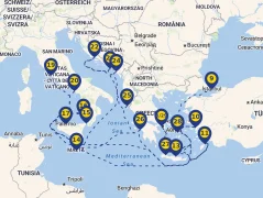 Mapa plavby