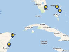 Mapa plavby
